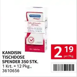 Transgourmet Kandisin Tischdose Spender Angebot
