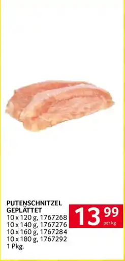 Transgourmet Putenschnitzel Geplättet Angebot