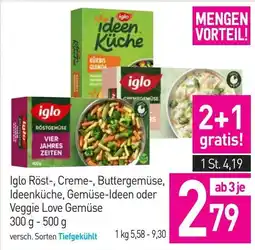 Sutterlüty Iglo Röst-, Creme-, Buttergemüse, Ideenküche, Gemüse-Ideen oder Veggie Love Gemüse Angebot