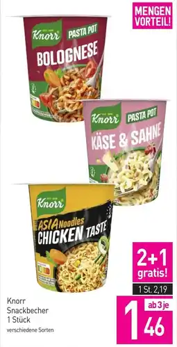 Sutterlüty Knorr Snackbecher Angebot