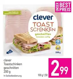 Sutterlüty clever Toastschinken geschnitten Angebot