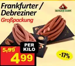 Wurstico Frankfurter / Debreziner Angebot