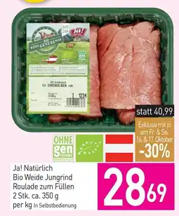 Sutterlüty Ja! Natürliche Bio Weide Jungrind Roulade zum Füllen Angebot