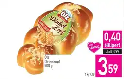 Sutterlüty Ölz Dinkelzopf Angebot