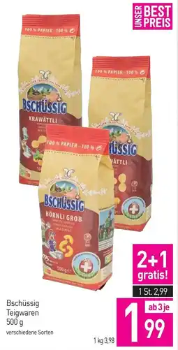 Sutterlüty Bschüssig Teigwaren Angebot