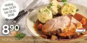 HOFKULTUR Schweinebraten mit Semmelknödel