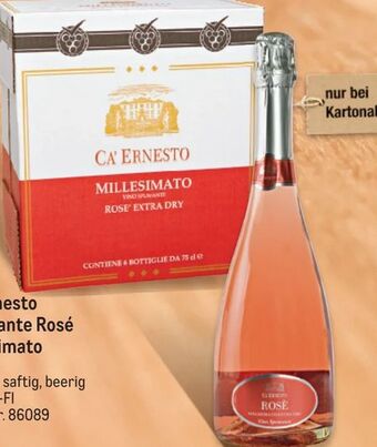 Metro Spumante Rosé Millesimato Angebot