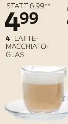 XXXLutz 4 Latte-Macchiato-Glas Angebot