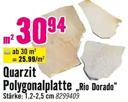 Hornbach Quarzit Polygonalplatte „Rio Dorado“ Angebot