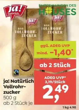 ADEG ja! Natürlich Vollrohrzucker Angebot