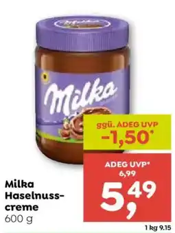 ADEG Milka Haselnuss-creme Angebot
