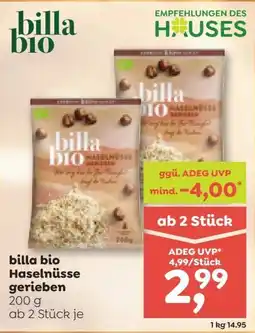 ADEG billa bio Haselnüsse gerieben Angebot