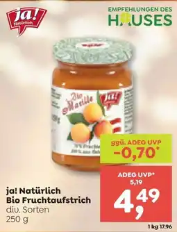 ADEG ja! Natürlich Bio Fruchtaufstrich Angebot