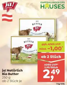 ADEG ja! Natürlich Bio Butter Angebot