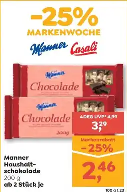 ADEG Manner Haushalt-schokolade Angebot