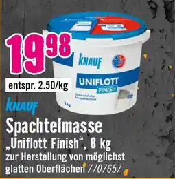 Hornbach Knauf Spachtelmasse Uniflott Finish Angebot