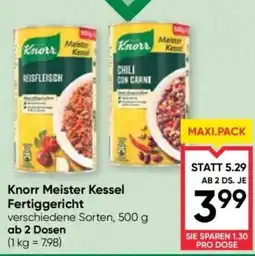Maximarkt Knorr Meister Kessel Fertiggericht Angebot
