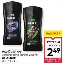 Maximarkt Axe Duschgel Angebot