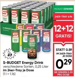 Maximarkt S-Budget Energy Drink Angebot