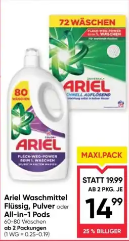 Maximarkt Ariel Waschmittel Angebot