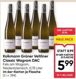 Maximarkt Kolkmann Grüner Veltliner Classic Wagram DAC Angebot