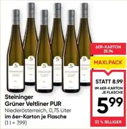 Maximarkt Steininger Grüner Veltliner PUR Angebot
