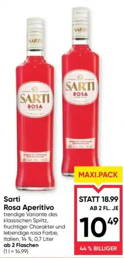 Maximarkt Sarti Rosa Aperitivo Angebot