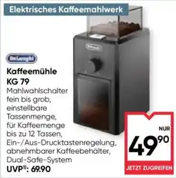 Maximarkt DeLonghi Kaffeemühle KG 79 Angebot