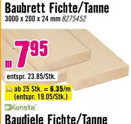 Hornbach Baudiele Fichte/Tanne Konsta Angebot