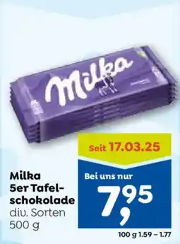 ADEG Milka 5er Tafelschokolade Angebot