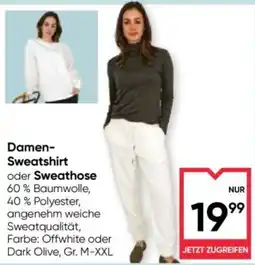 Maximarkt Damen-Sweatshirt oder Sweatohse Angebot