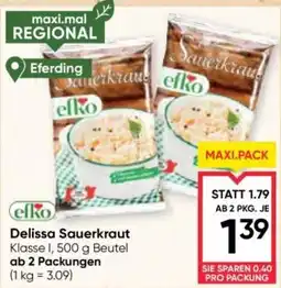 Maximarkt Delissa Sauerkraut Angebot