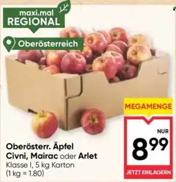 Maximarkt Oberösterr. Äpfel Angebot