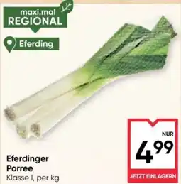 Maximarkt Eferdinger Porree Angebot