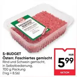 Maximarkt S-Budget Österreichisches Faschiertes gemischt Angebot