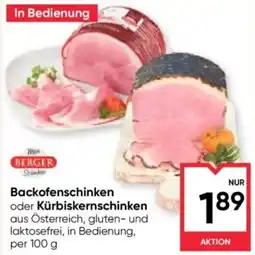 Maximarkt Berger Backofenschinken oder Kürbiskernschinken Angebot