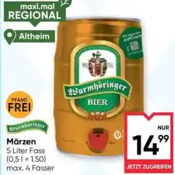 Maximarkt Wurmhöringer Märzen Angebot