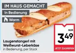 Maximarkt Laugenstangerl mit Weißwurst-Leberkäse Angebot