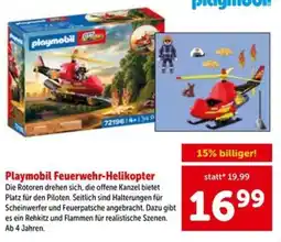 Interspar Playmobil Feuerwehr-Helikopter Angebot