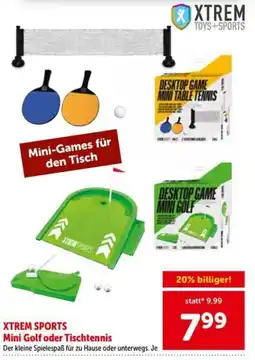 Interspar XTREM SPORTS Mini Golf oder Tischtennis Angebot