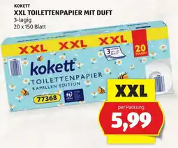 Hofer kokett XXL Toilettenpapier mit Duft Angebot