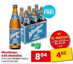 Interspar Wieselburger Bier 0,0% Angebot