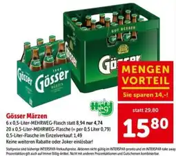 Interspar Gösser Märzen Angebot