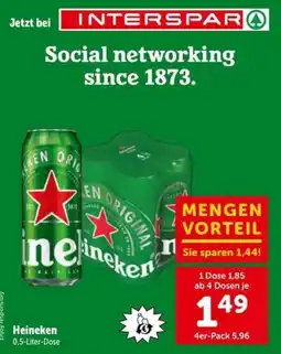 Interspar Heineken 0,5-Liter-Dose Angebot