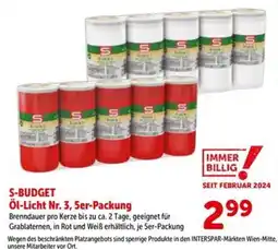 Interspar S-Budget Öl-Licht Nr. 3 Angebot