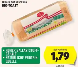 Hofer Bio-Toast Angebot