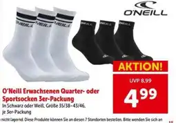 Interspar O'Neill Erwachsenen Quarter- oder Sportssocken Angebot