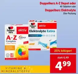 Interspar Doppelherz A-Z Depot oder Doppelherz Elektrolyte Angebot