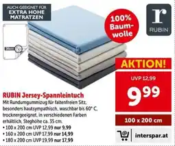 Interspar RUBIN Jersey-Spannleintuch Angebot