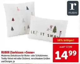 Interspar RUBIN Zierkissen »Snow« Angebot